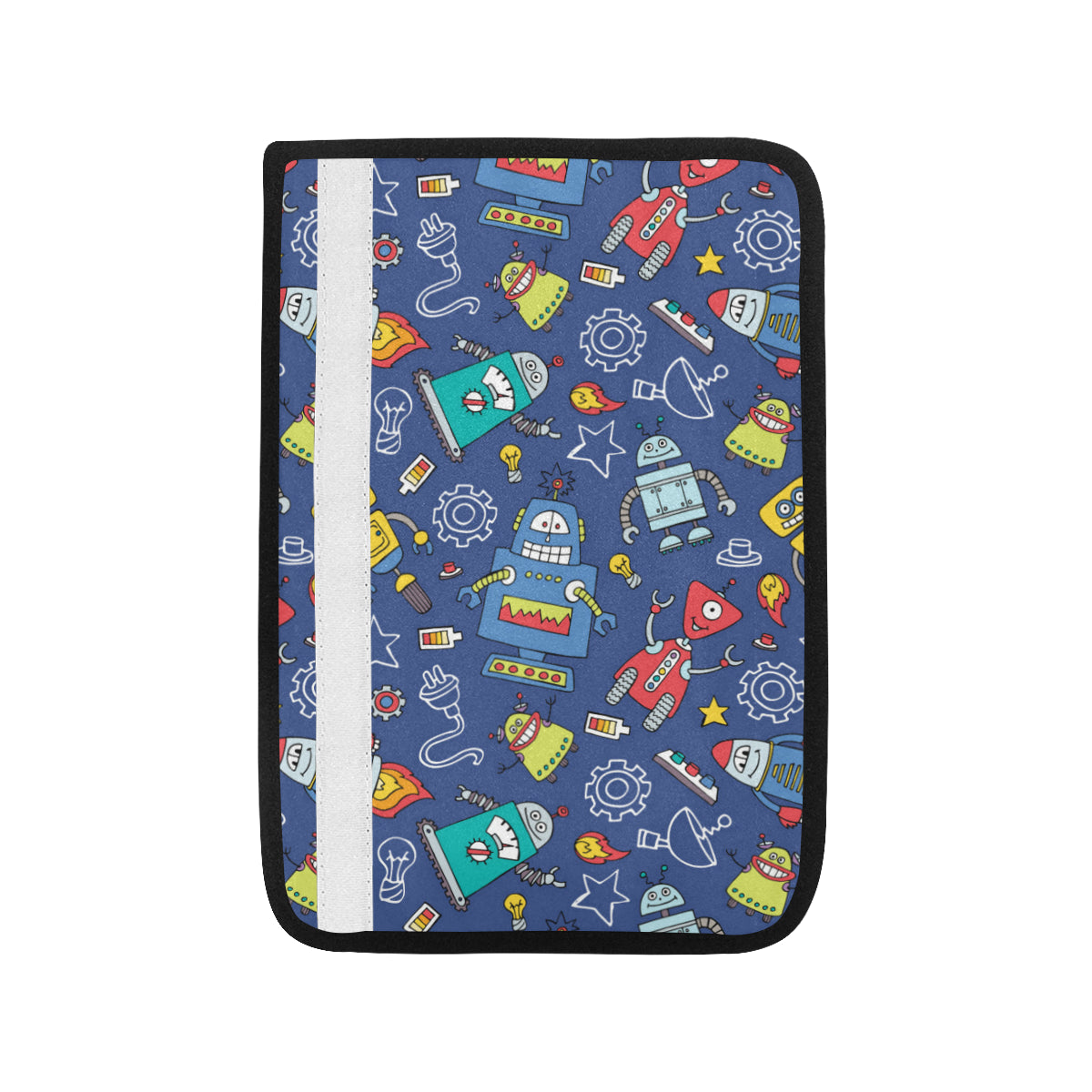 Robot Pattern Print Design A03 Car Seat Belt Cover