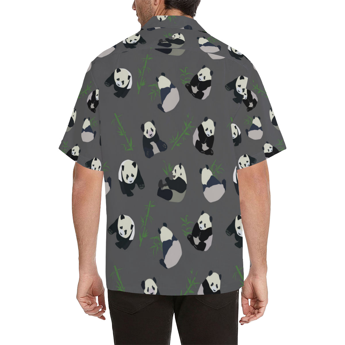Panda Pattern Print Design A06 Men's Hawaiian Shirt