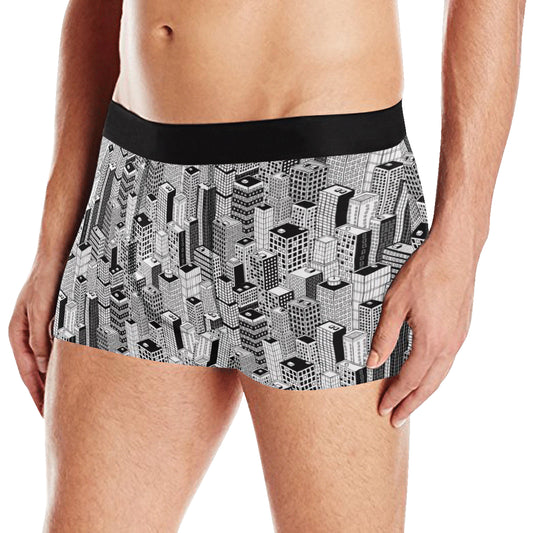 City  Pattern Print Design 02 Men's Boxer Briefs