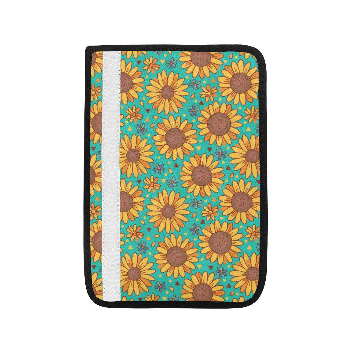 Sunflower Pattern Print Design SF013 Car Seat Belt Cover