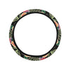 Cactus Pattern Print Design 06 Steering Wheel Cover with Elastic Edge