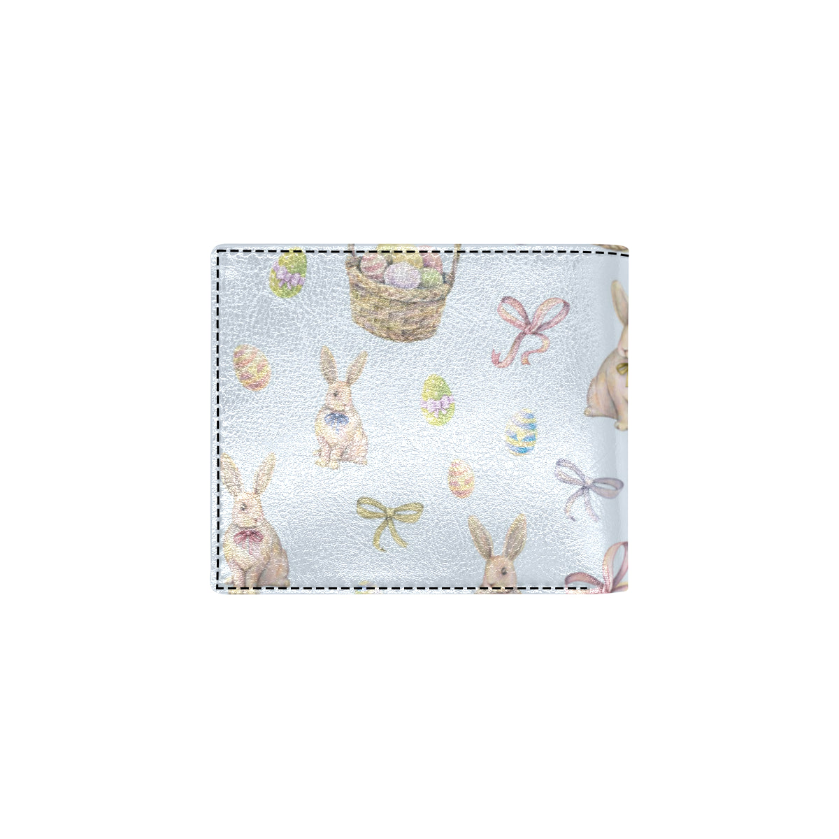 Rabbit Easter Eggs Pattern Print Design 03 Men's ID Card Wallet