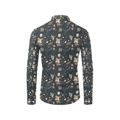 Bohemian Pattern Print Design 09 Men's Long Sleeve Shirt