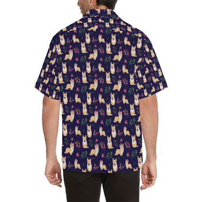 Pembroke Welsh Corgis Pattern Print Design A06 Men's Hawaiian Shirt