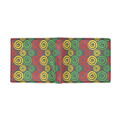 Rastafarian Pattern Print Design A05 Men's ID Card Wallet