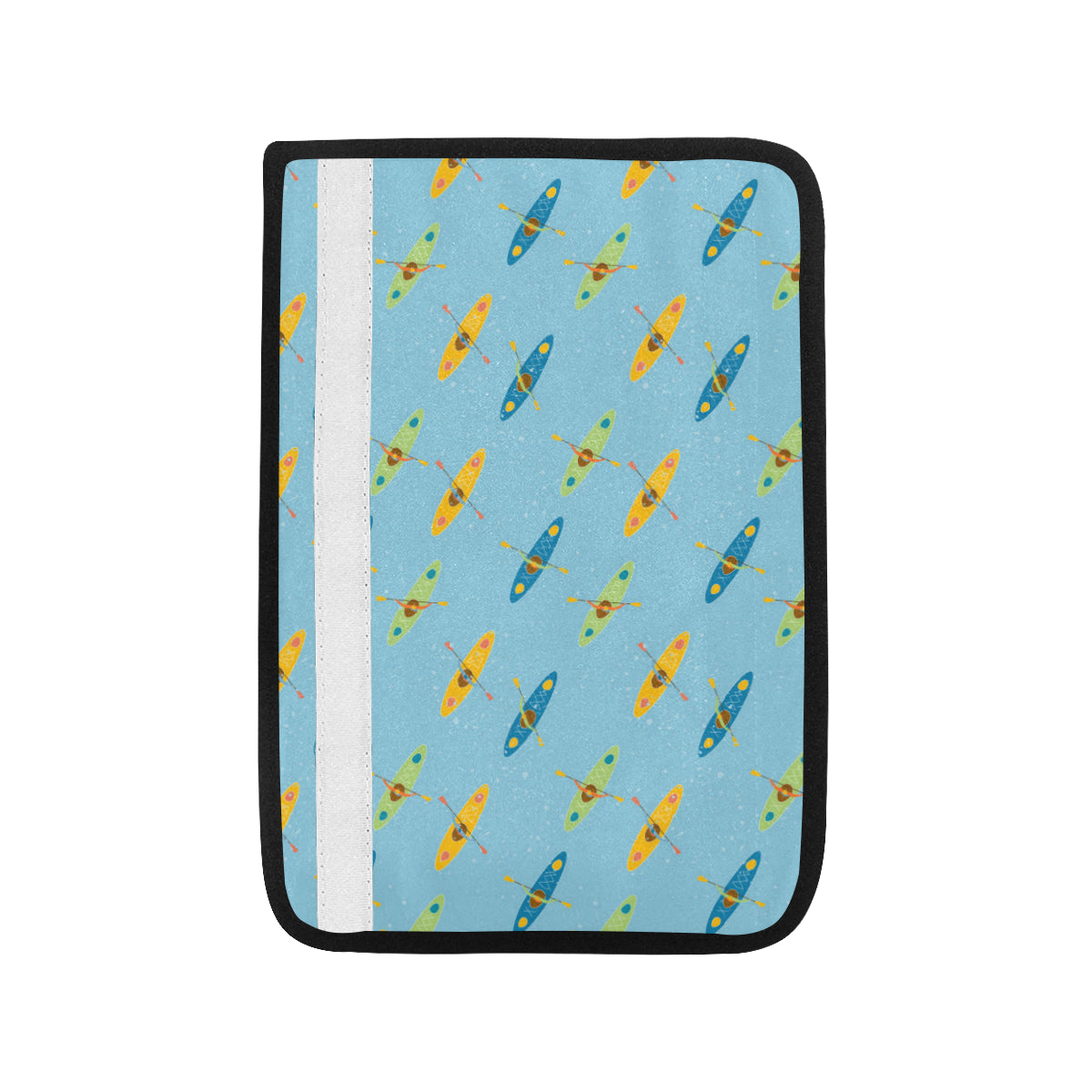 Kayak Pattern Print Design 04 Car Seat Belt Cover