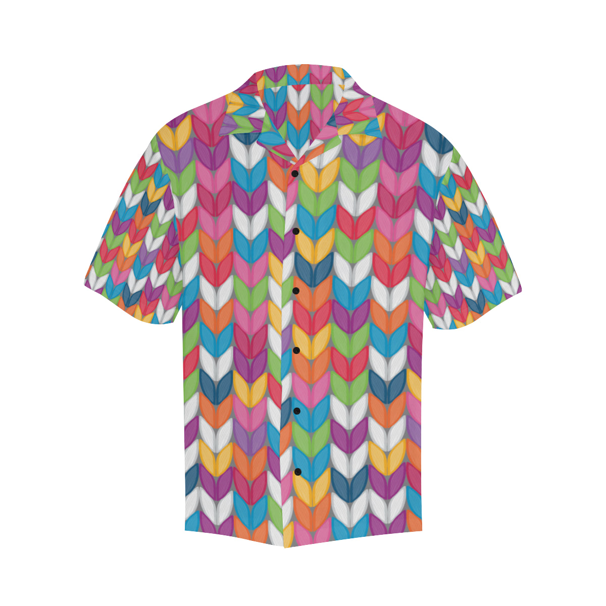 Knit Pattern Print Design 01 Men's Hawaiian Shirt