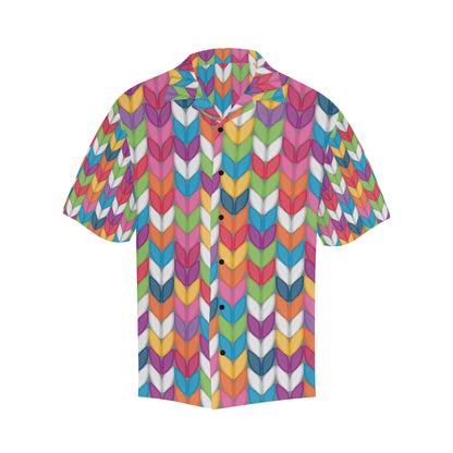 Knit Pattern Print Design 01 Men's Hawaiian Shirt