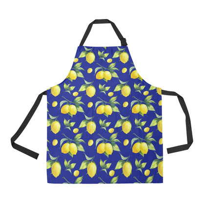 Lemon Pattern Print Design LM06 Apron with Pocket