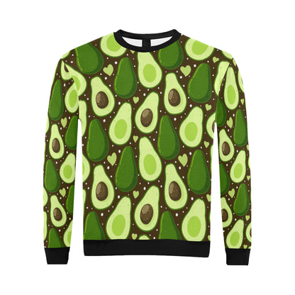Avocado Pattern Print Design AC04 Men Long Sleeve Sweatshirt
