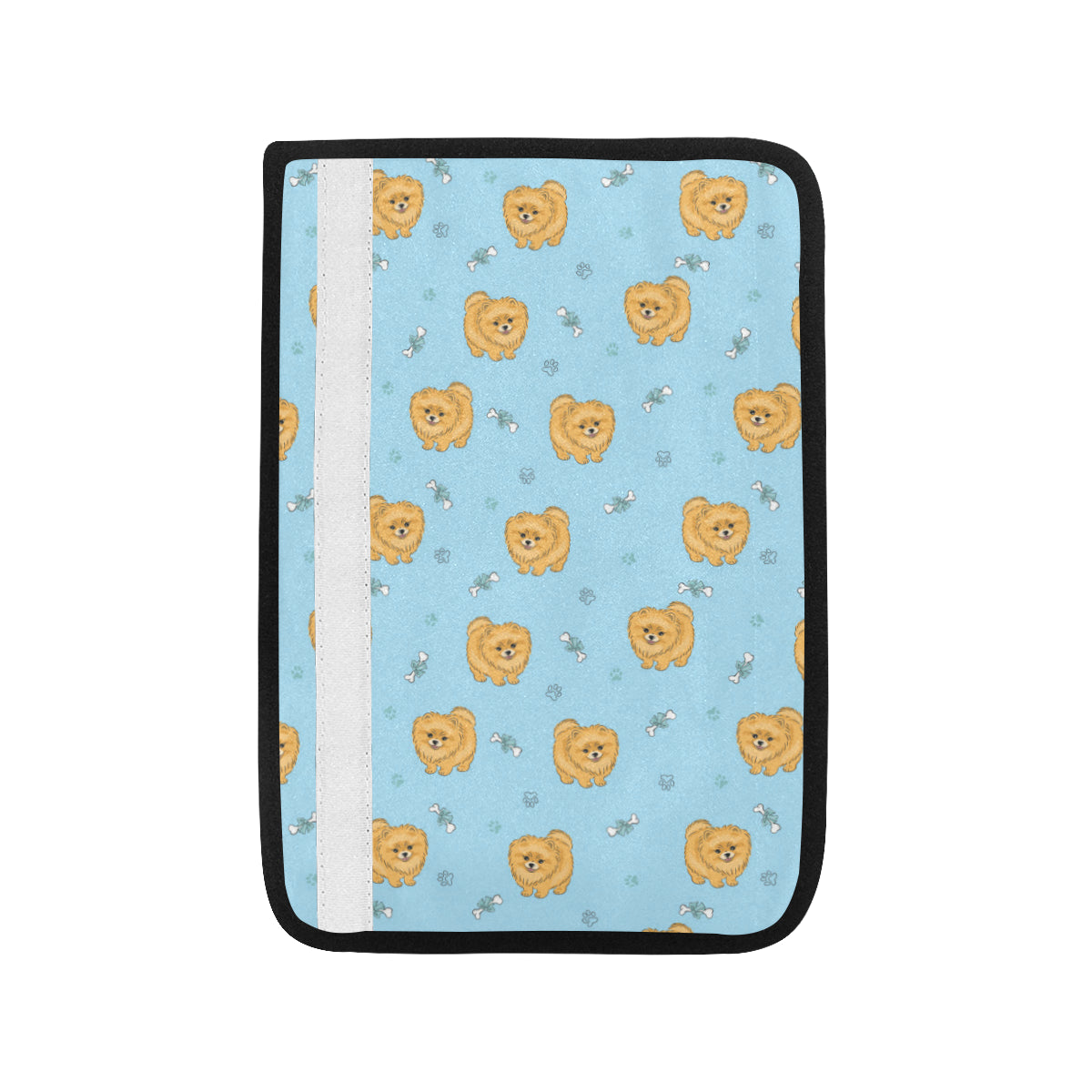Pomeranians Pattern Print Design A03 Car Seat Belt Cover