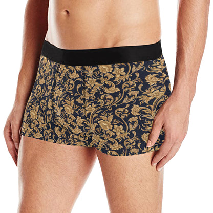 Baroque Golden Pattern Print Design 03 Men's Boxer Briefs
