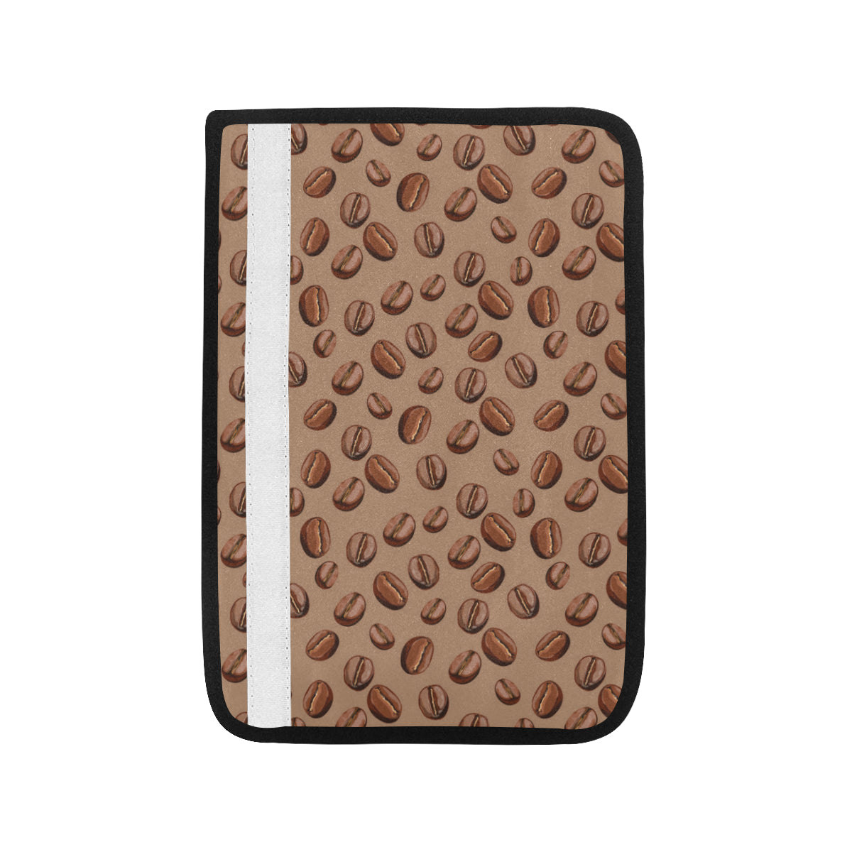 Coffee Pattern Print Design 07 Car Seat Belt Cover