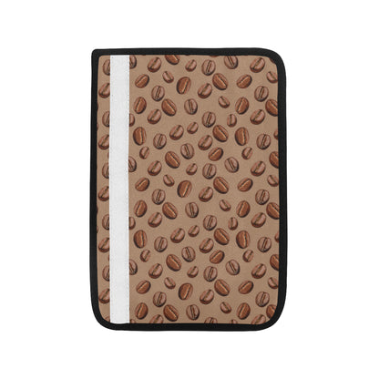 Coffee Pattern Print Design 07 Car Seat Belt Cover