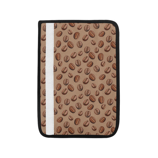 Coffee Pattern Print Design 07 Car Seat Belt Cover
