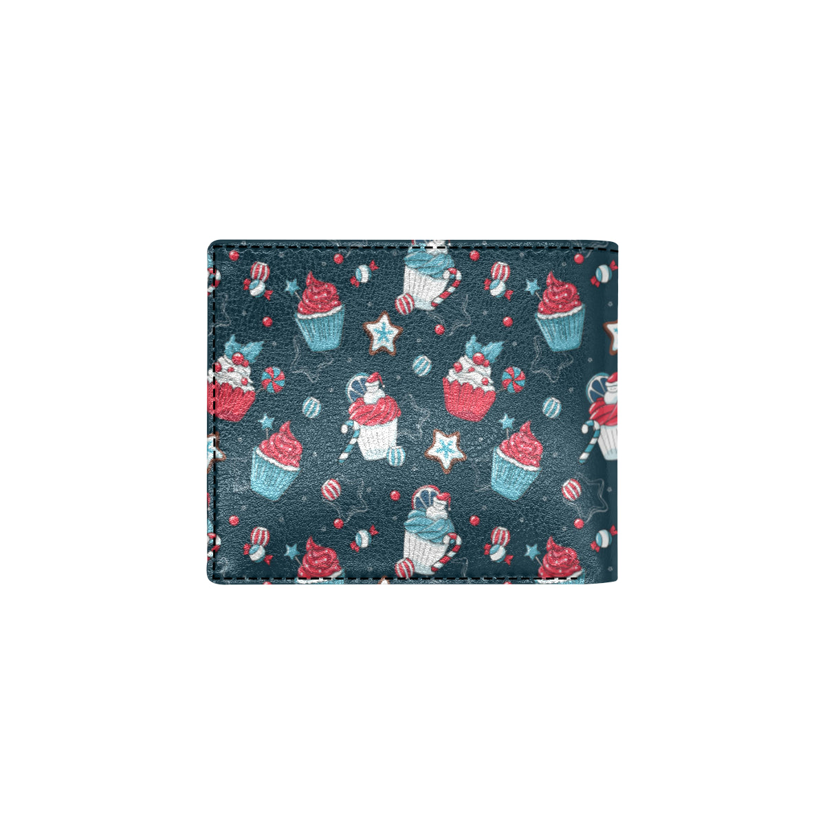 Cupcake Pattern Print Design 03 Men's ID Card Wallet