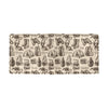 Camping Pattern Print Design 01 Men's ID Card Wallet