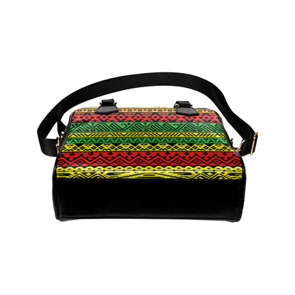Rastafarian Pattern Print Design A02 Shoulder Handbag