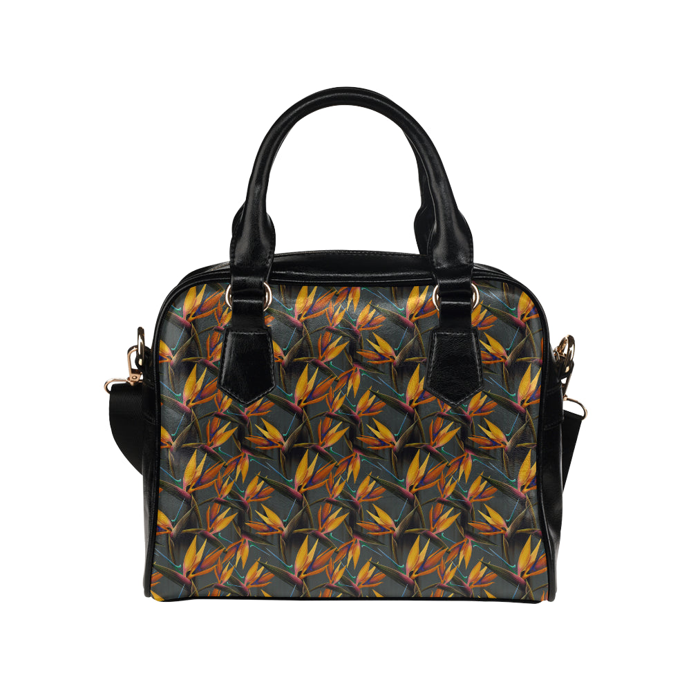 Bird Of Paradise Pattern Print Design 01 Shoulder Handbag