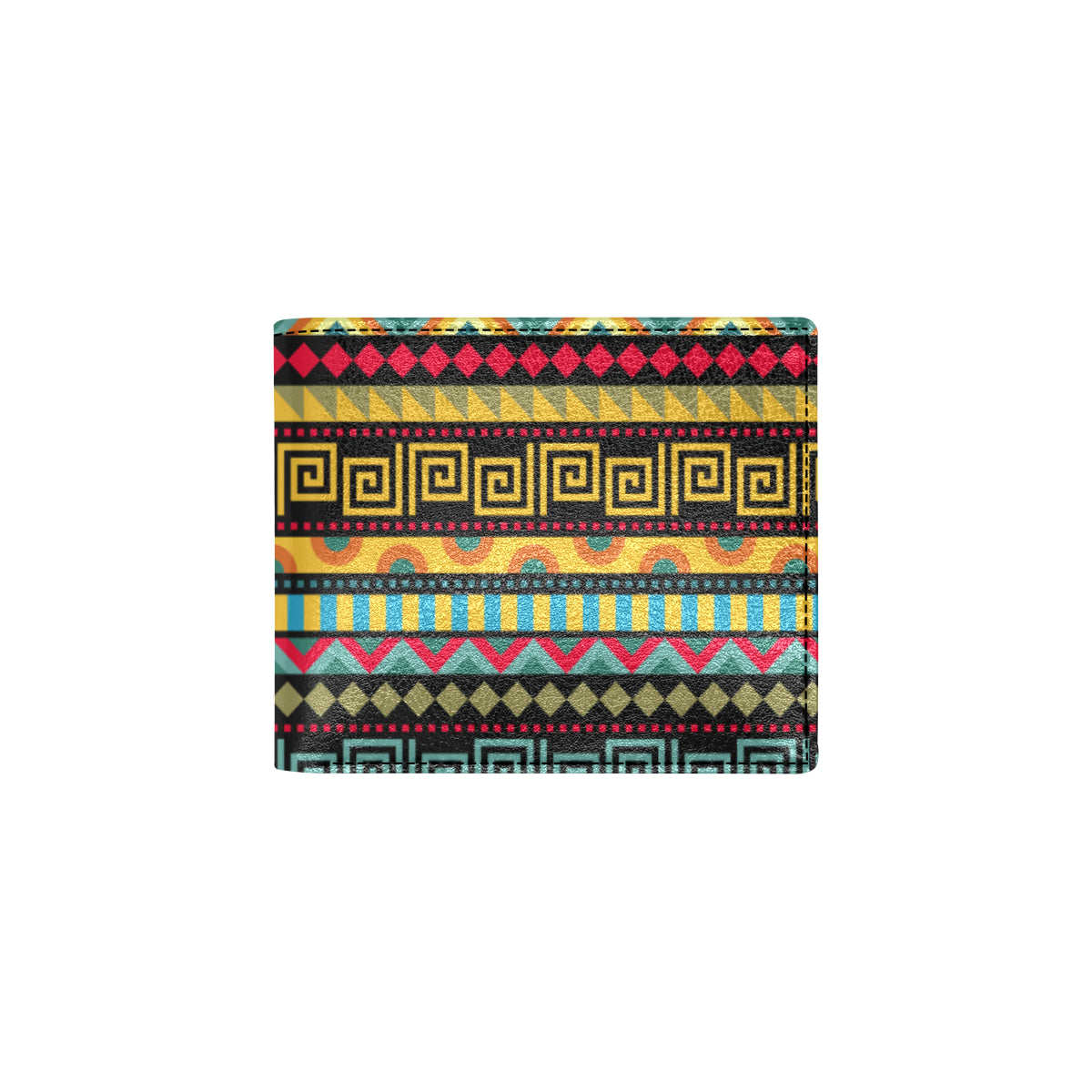 African Pattern Print Design 03 Men's ID Card Wallet