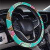 Ice Cream Pattern Print Design IC01 Steering Wheel Cover with Elastic Edge