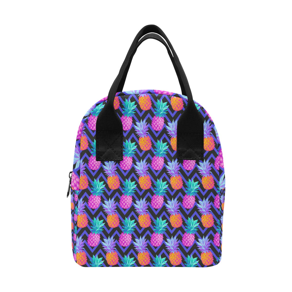 Pineapple Color Art Pattern Insulated Lunch Bag