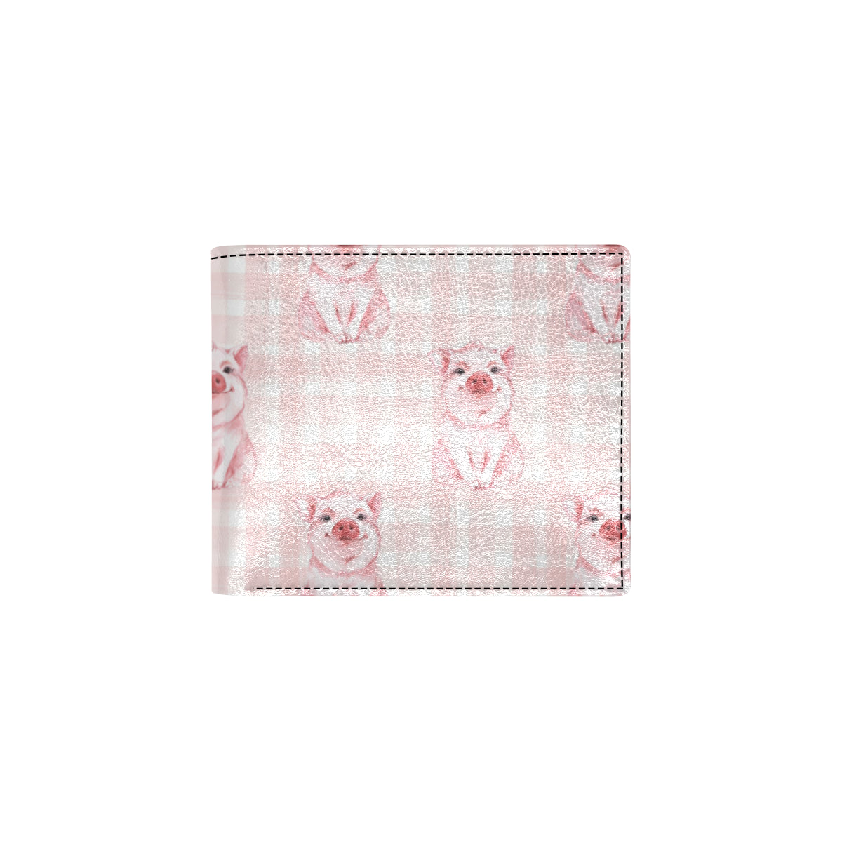 Pig Baby Pattern Print Design 01 Men's ID Card Wallet