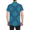 Medallion Pattern Print Design 04 Men's Short Sleeve Button Up Shirt