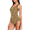 Bee Pattern Print Design BEE09 Women Swimsuit