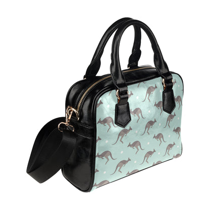 Kangaroos Pattern Print Design 04 Shoulder Handbag