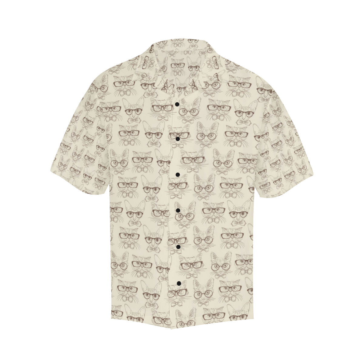Cat Pattern Print Design 02 Men's Hawaiian Shirt
