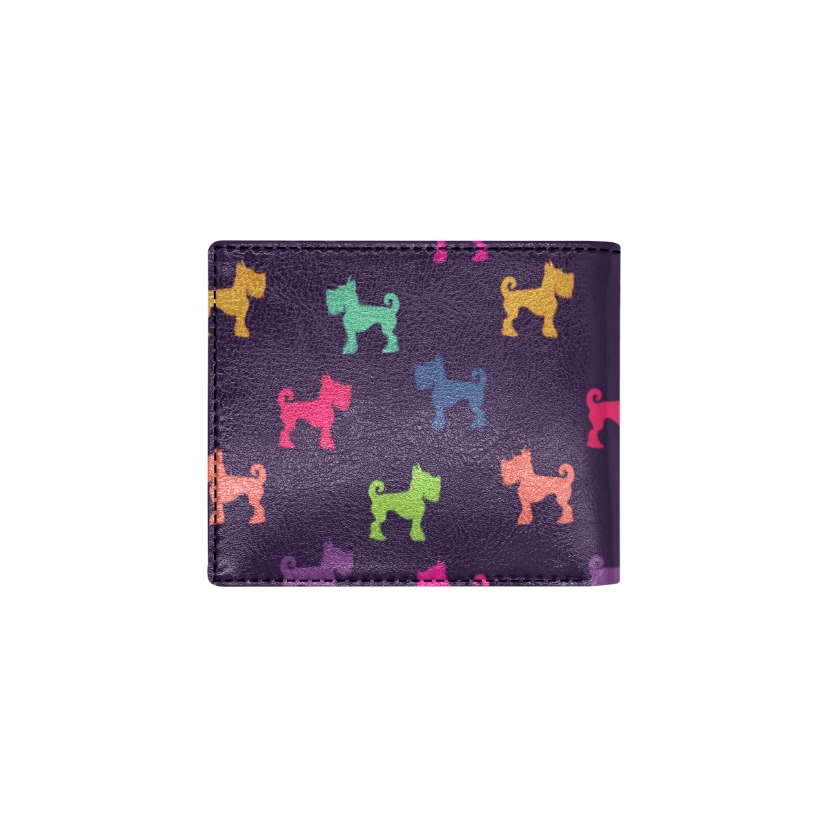 Schnauzers Pattern Print Design A05 Men's ID Card Wallet