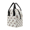 Sea Turtle Pattern Print Design T07 Insulated Lunch Bag