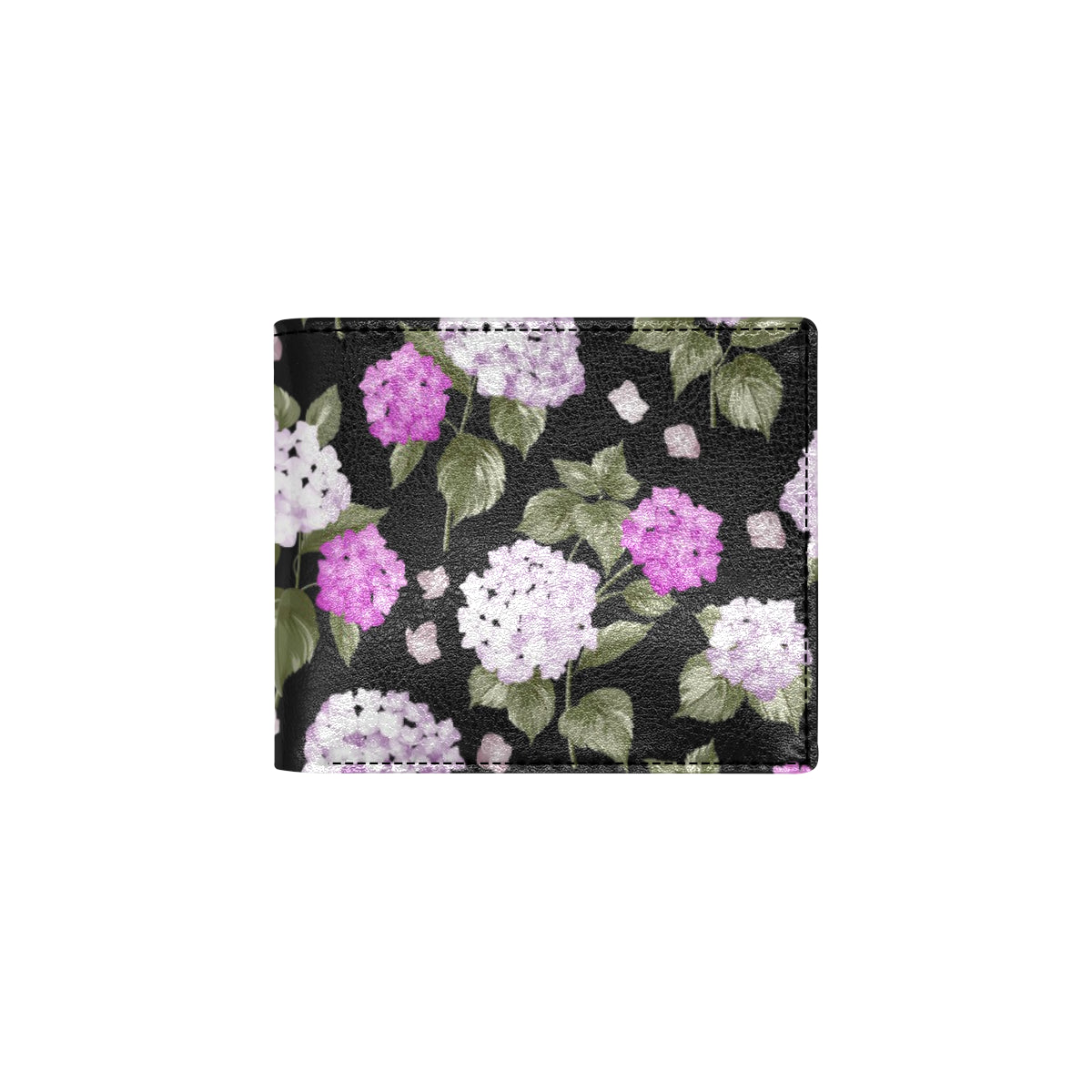 Hydrangea Pattern Print Design HD011 Men's ID Card Wallet
