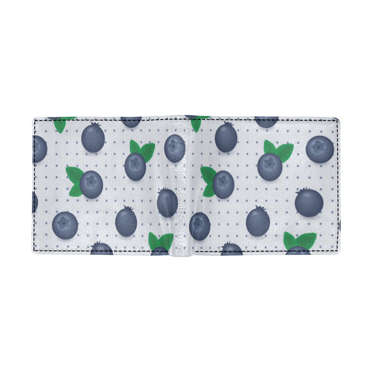 Blueberry Pattern Print Design BB02 Men's ID Card Wallet