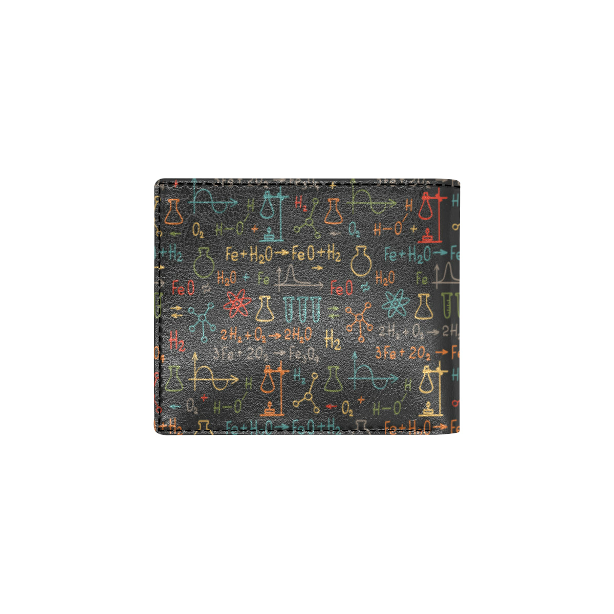 Chemical Pattern Print Design 03 Men's ID Card Wallet