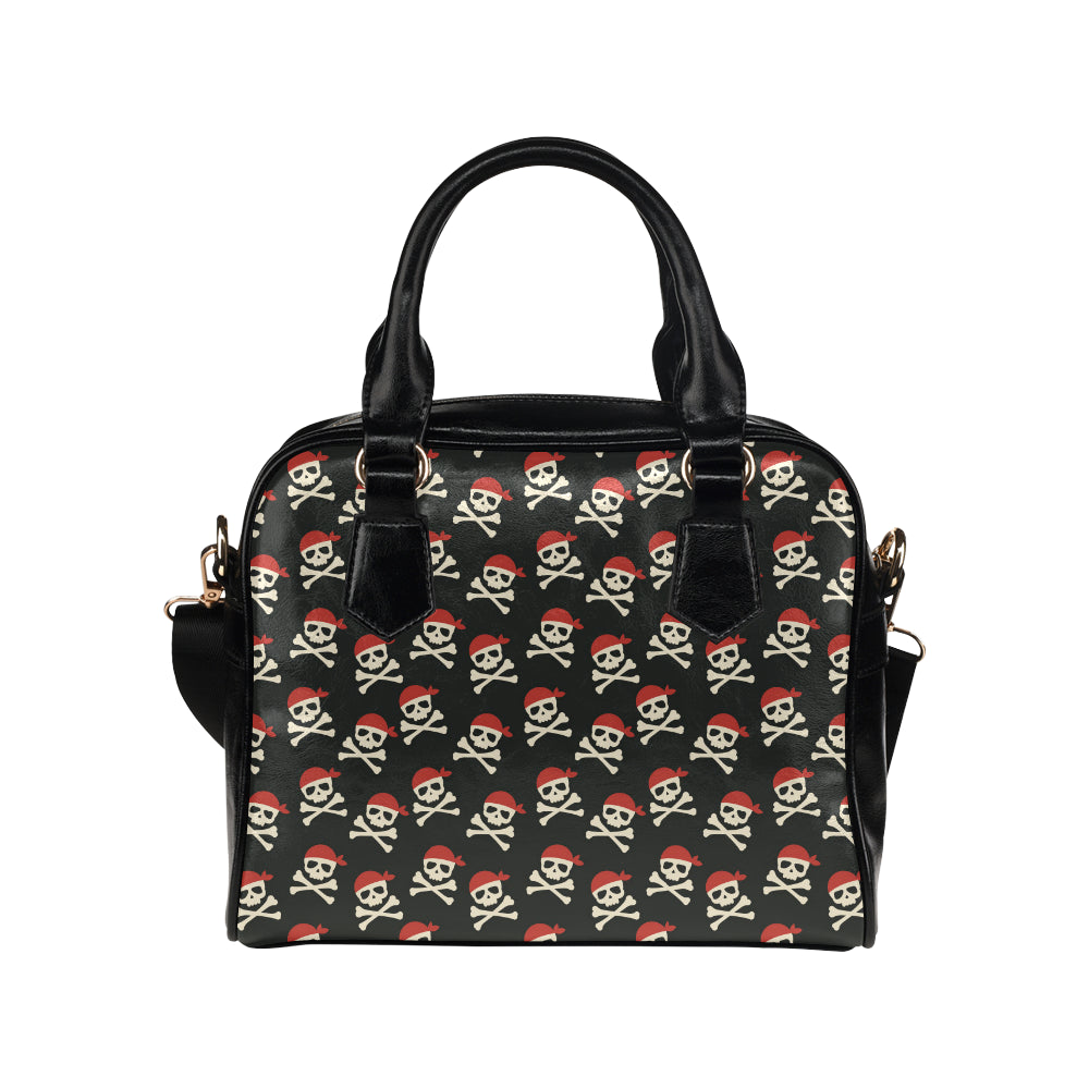 Pirate Pattern Print Design A04 Shoulder Handbag
