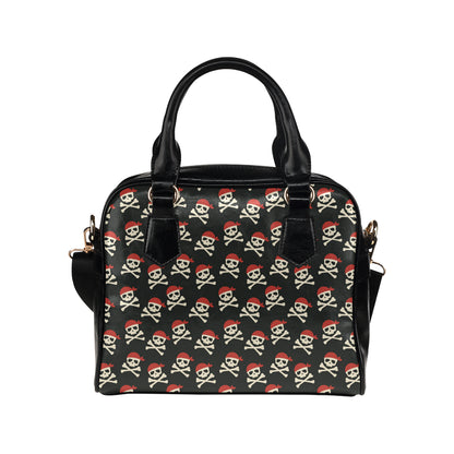 Pirate Pattern Print Design A04 Shoulder Handbag