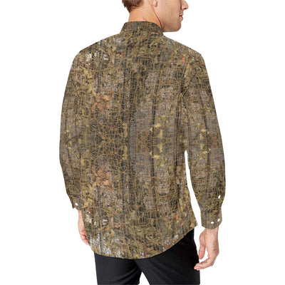 Camouflage Realtree Pattern Print Design 01 Men's Long Sleeve Shirt