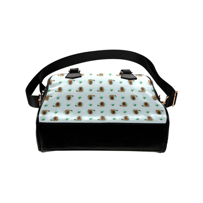 Platypus Pattern Print Design A04 Shoulder Handbag