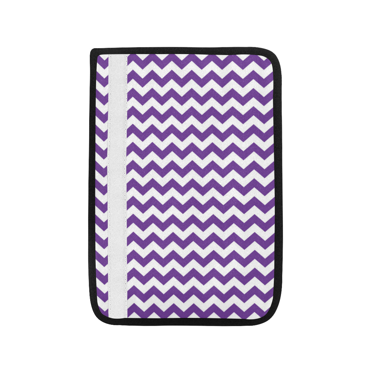 Chevron Purple Pattern Print Design 03 Car Seat Belt Cover