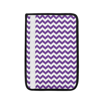 Chevron Purple Pattern Print Design 03 Car Seat Belt Cover