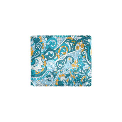 Funky Retro Pattern Print Design A03 Men's ID Card Wallet