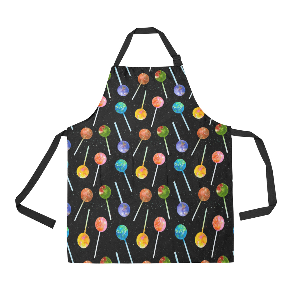 Lollipop Pattern Print Design LL04 Apron with Pocket