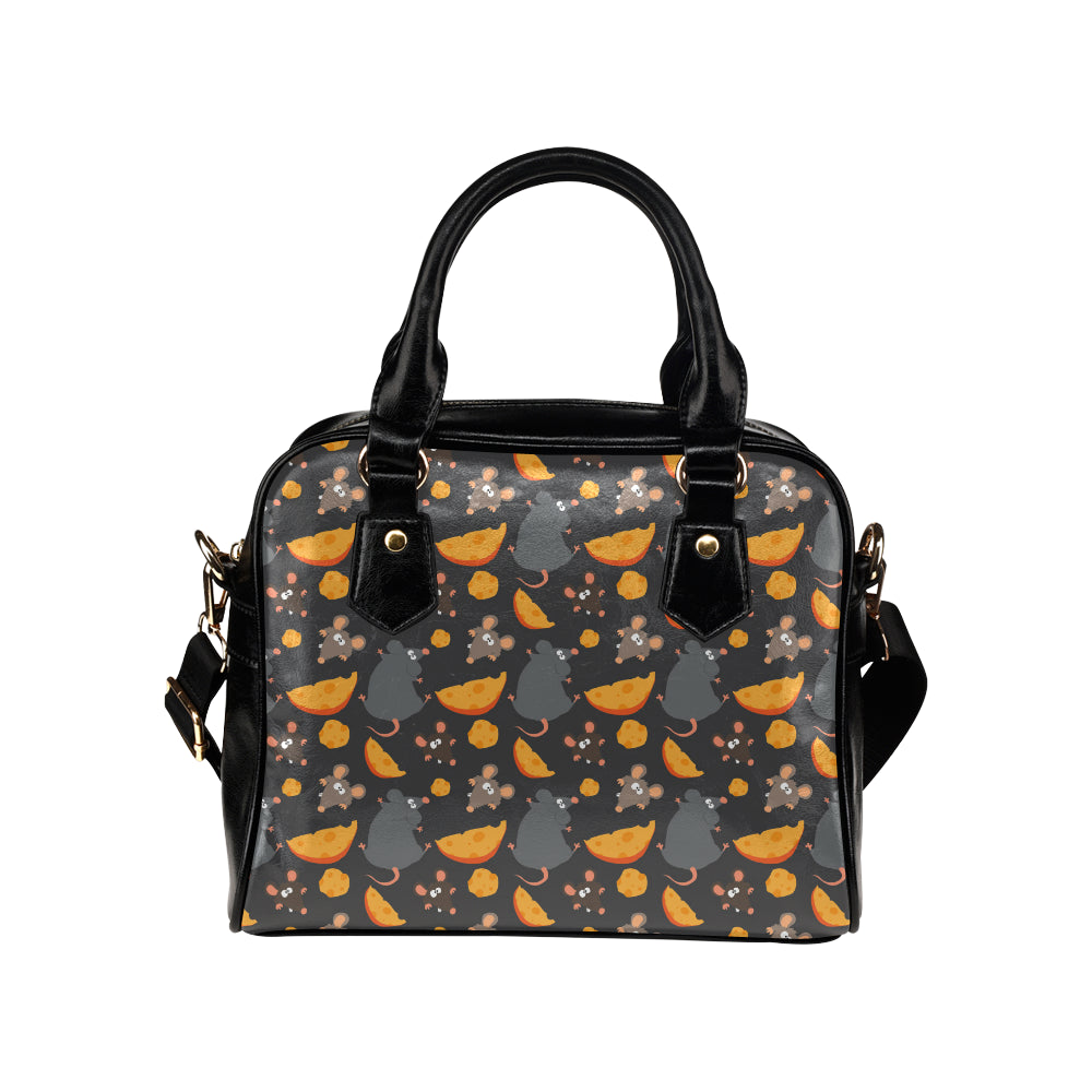 Rat Pattern Print Design 04 Shoulder Handbag