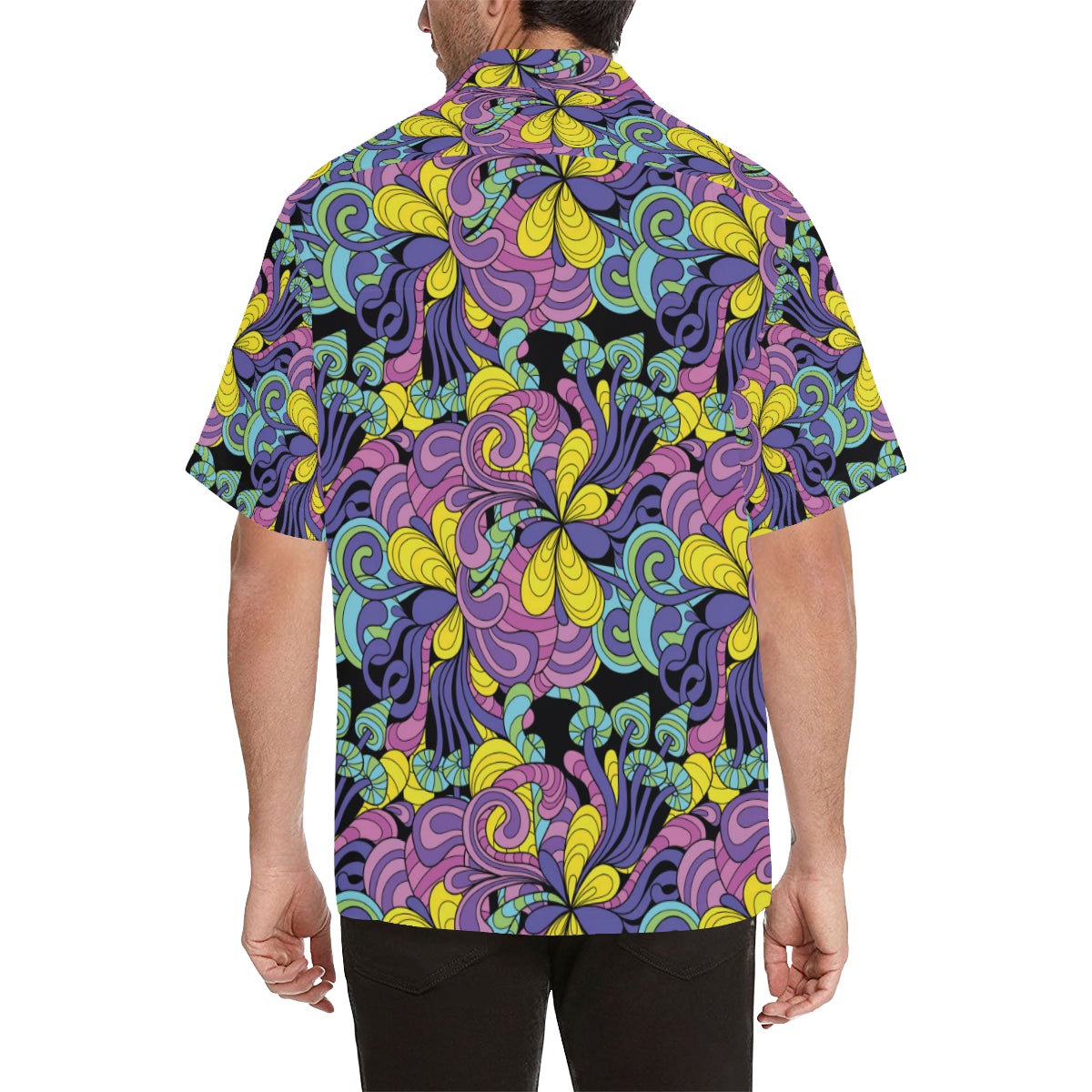 Psychedelic Pattern Print Design A04 Men's Hawaiian Shirt