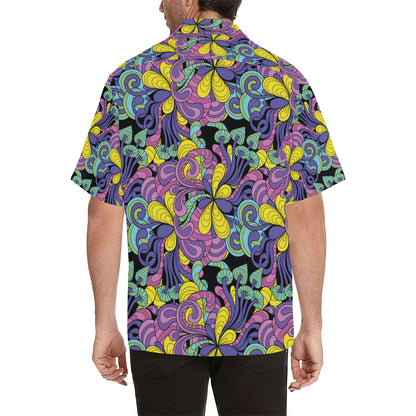 Psychedelic Pattern Print Design A04 Men's Hawaiian Shirt