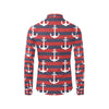 Nautical Pattern Print Design A05 Men's Long Sleeve Shirt