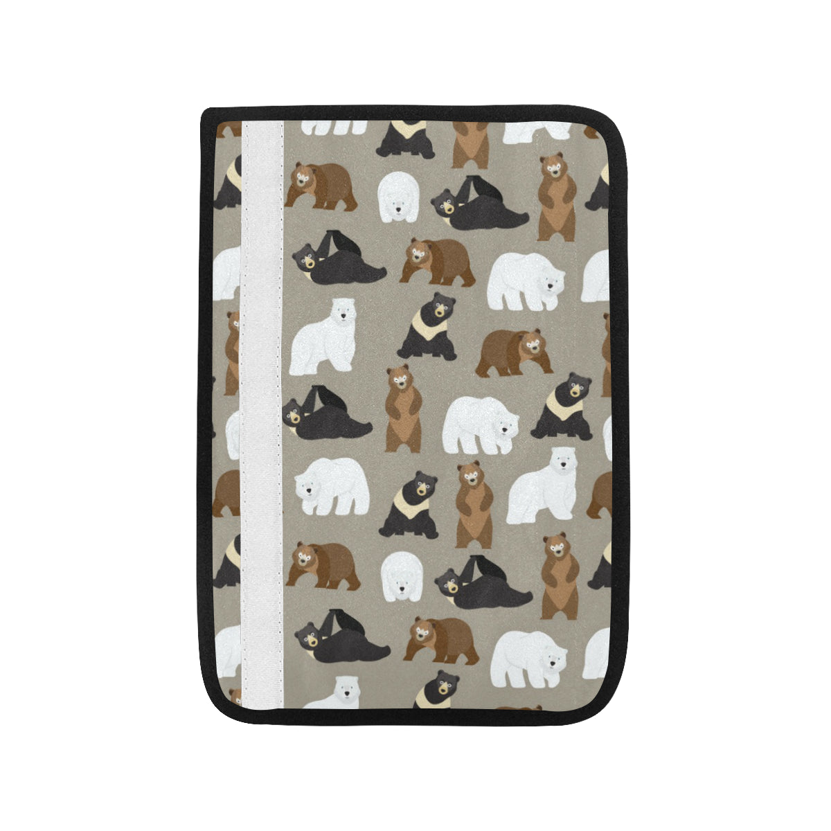 Bear Pattern Print Design BE03 Car Seat Belt Cover
