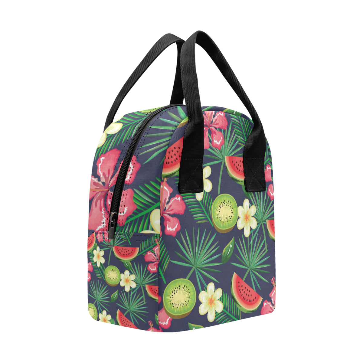 Tropical Fruits Pattern Print Design TF05 Insulated Lunch Bag